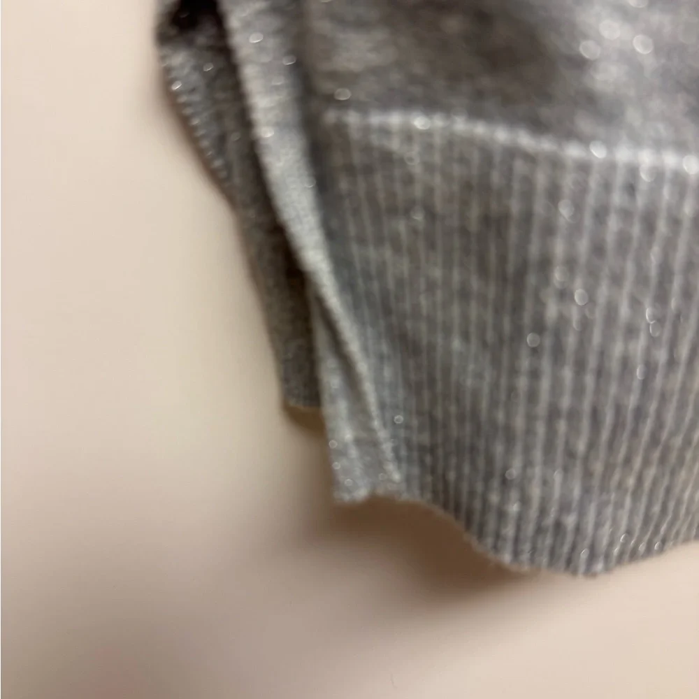Old Navy‎ Silver and White Striped Top